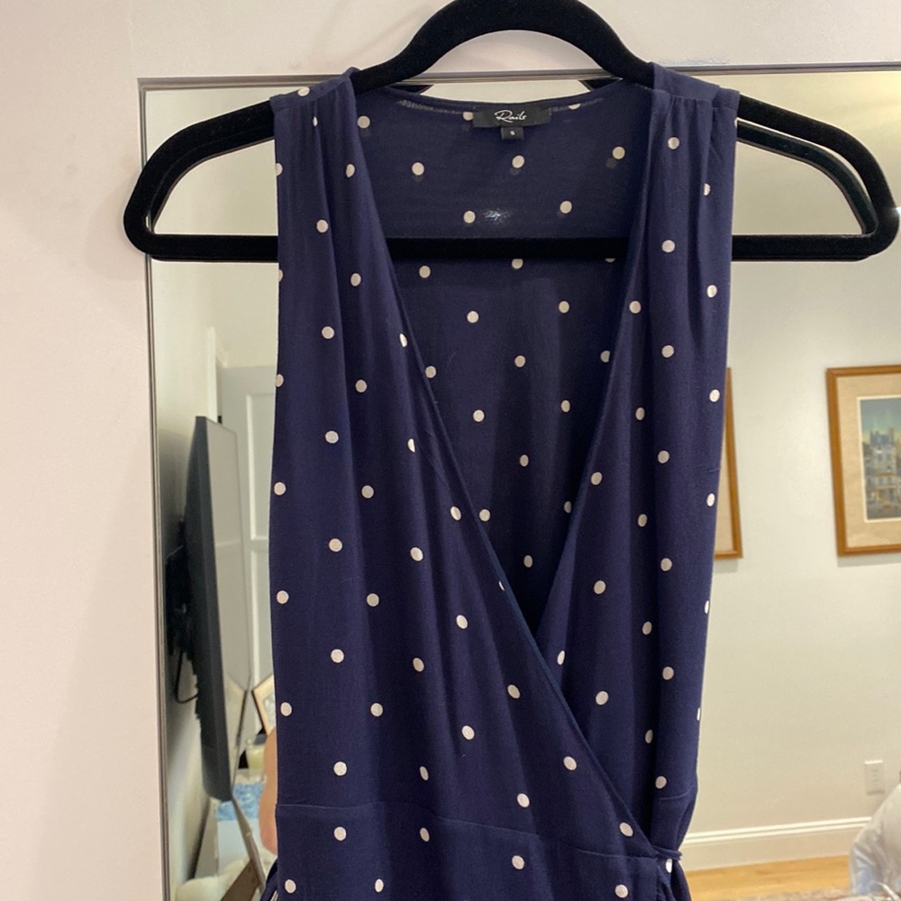 Rails Blue and White Polka Dot Dress